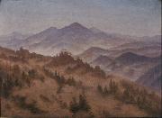 Caspar David Friedrich Riesengebirgslandschaf painting